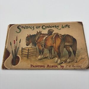 F.E. Valters Studies‎ of Country Life Painting Album Horses Cattle Sheep
